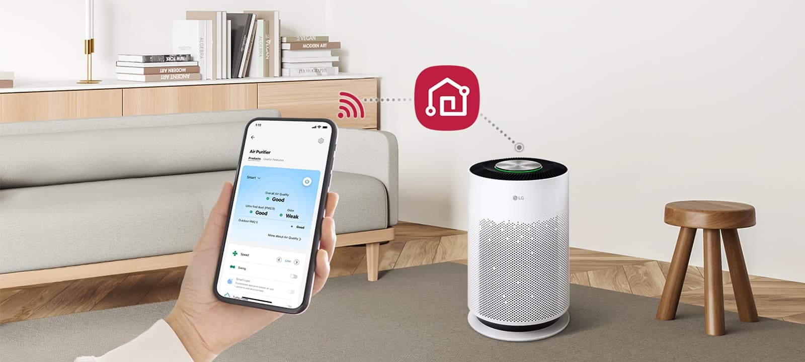 Smart living begins with LG ThinQ™