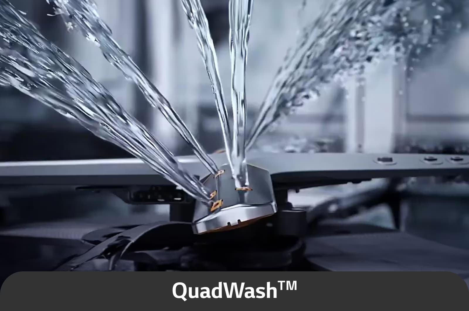 QuadWash™ Multi-Motion arms