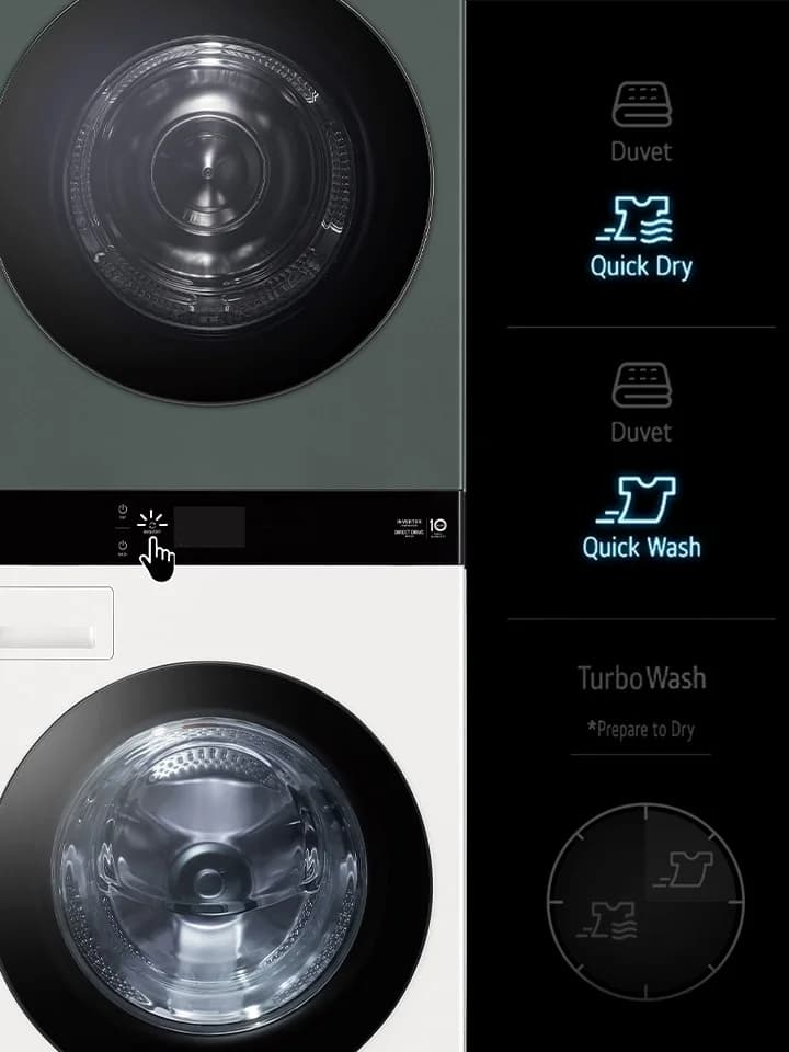 Complete Washing and Drying in an Hour with Small Load