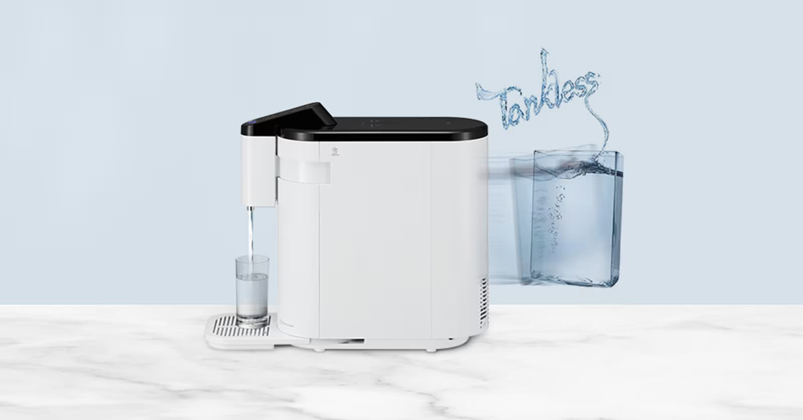 Get fresh flowing water that never sits in a tank