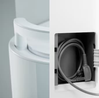 Hidden Handle & Cord: Portable by Design