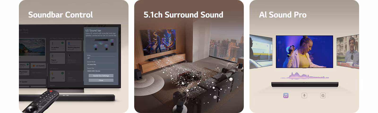 LG TV + Soundbar as One