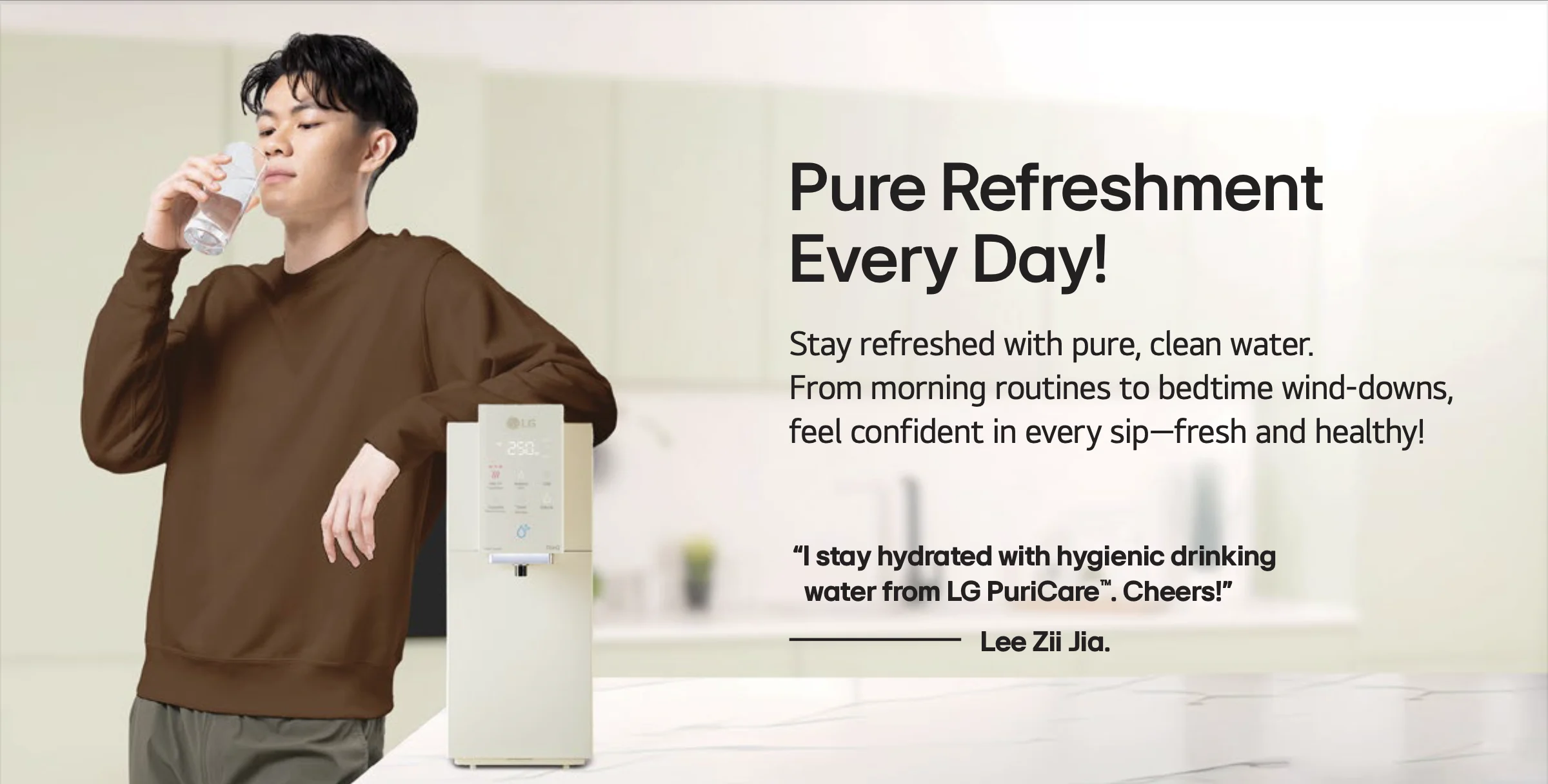 LG Water Purifier banner LG Water Purifier banner