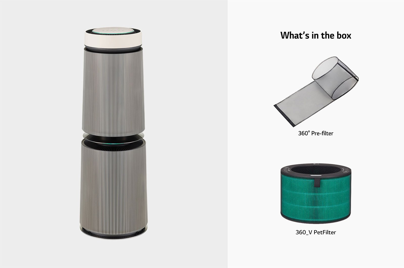 LG PuriCare™ 360º Alpha Pet Double (Beige) Air Purifier with Allergy Care and Pet Mode AS10GDBY0 - Image 8