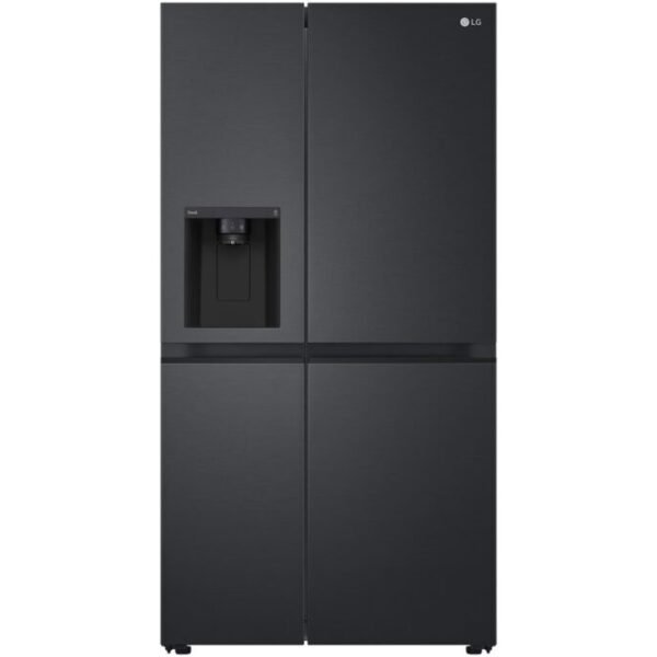 LG 635L Side by Side Fridge in Matte Black (GC-L257KQKR)