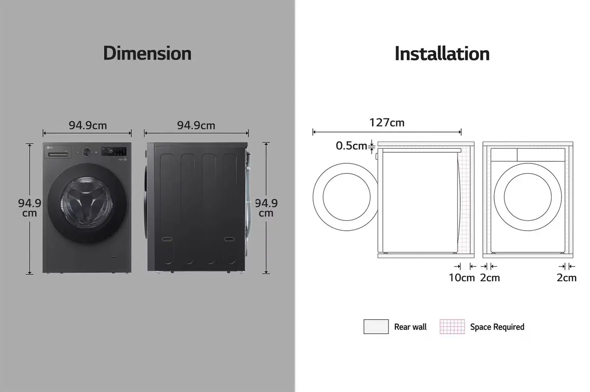 20kg Front Load Washer with AI Direct Drive™ and TurboWash™ - Image 13
