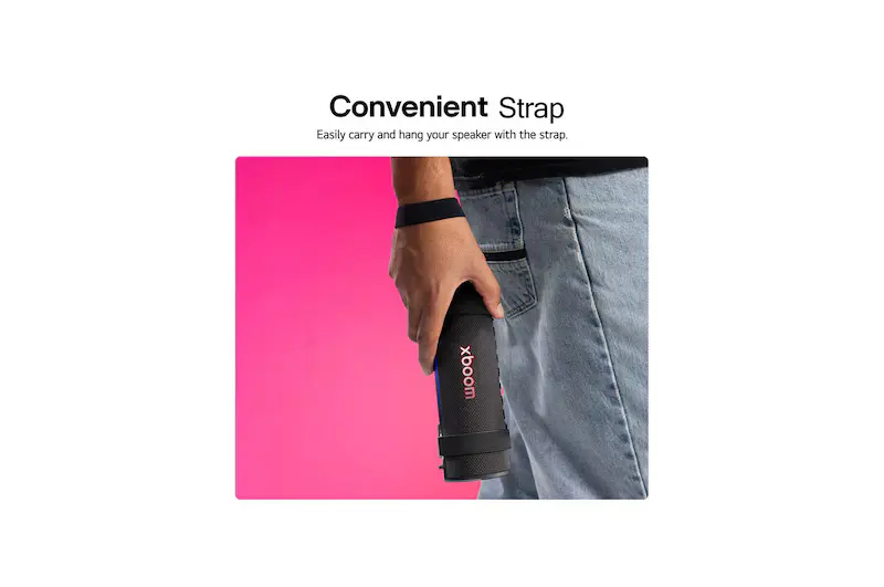 LG xboom Grab by will.i.am | Bluetooth Speaker | xboom Signature Sound with Ultimate Portability - Image 14