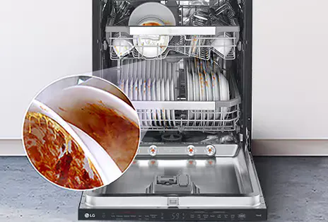 Save time with steam pre-wash TrueSteam™ easily rinses dishes for you and loosens tough, caked-on food.