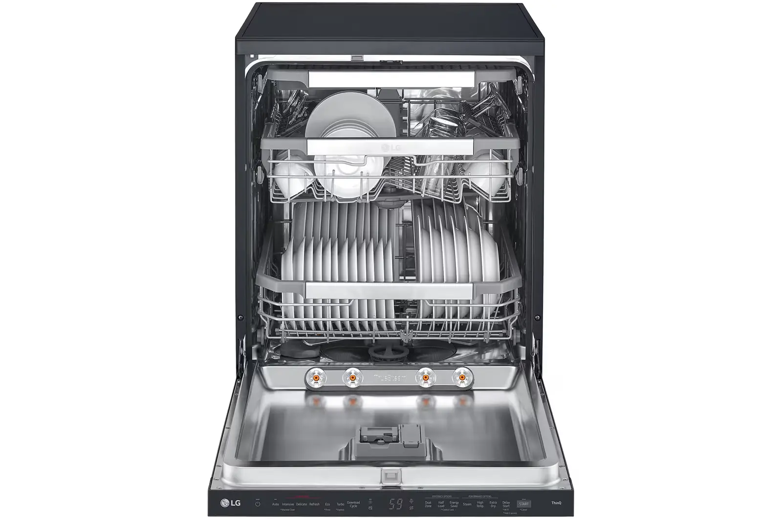 QuadWash™ Freestanding Dishwasher in Matte Black - Image 2