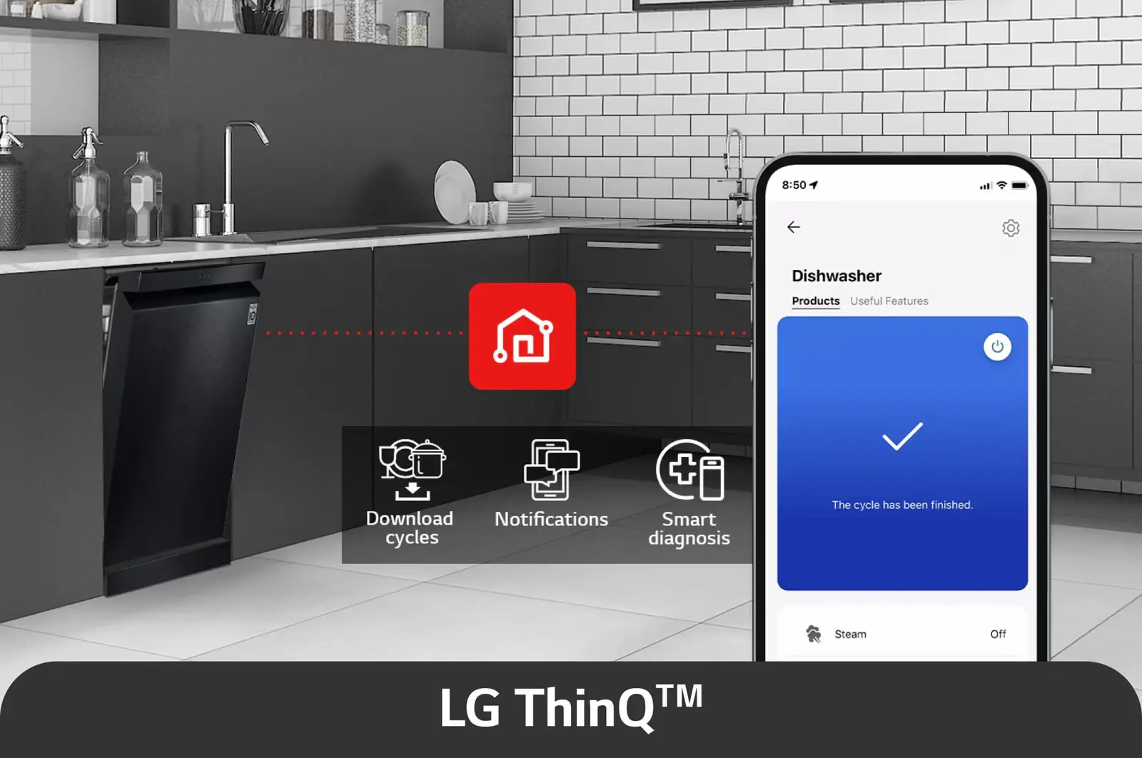 QuadWash™ Freestanding Dishwasher in Matte Black - Image 5