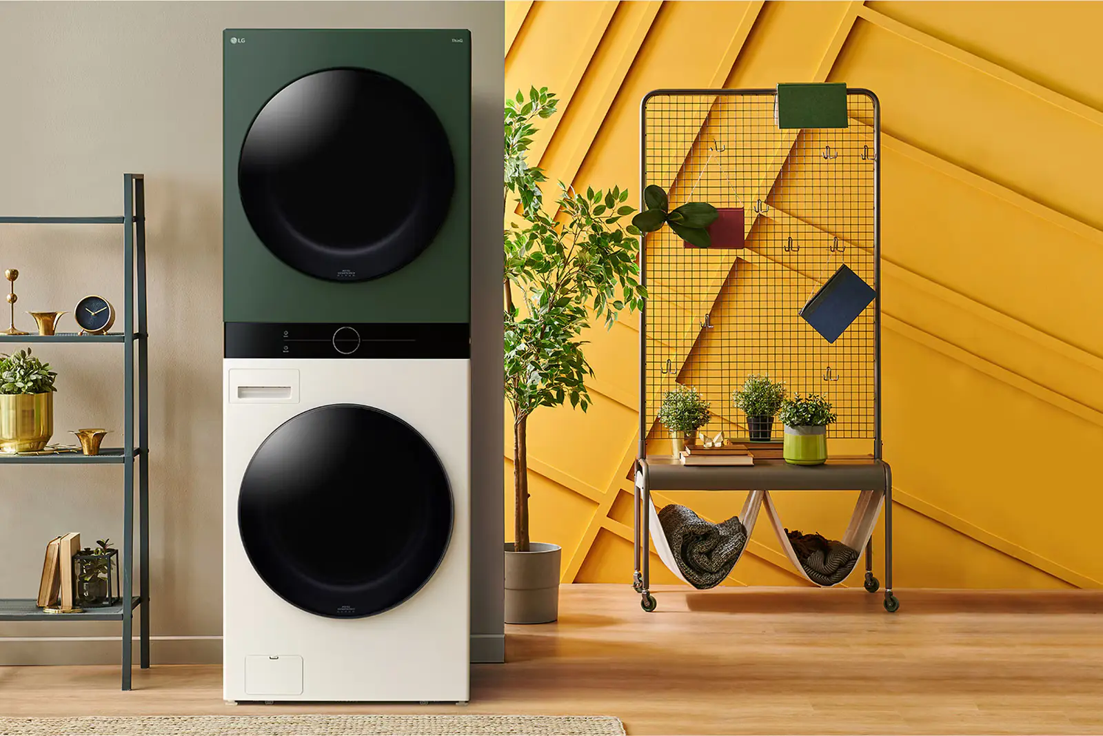 LG WashTower™ 14kg/10kg All-in-One AI Smart Washer Dryer - Black Steel - Image 5